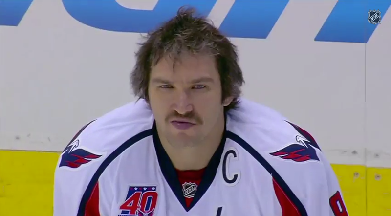 Illustration for article titled Hey, Look At Alex Ovechkin's Killer Mustache
